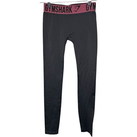 GymShark Charcoal Gray Leggings Size XS Athletic Athleisure Yoga Compression - Picture 1 of 7